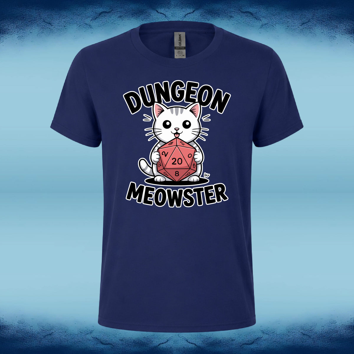 D20 "Dungeon Meowster" Short Sleeve Tee