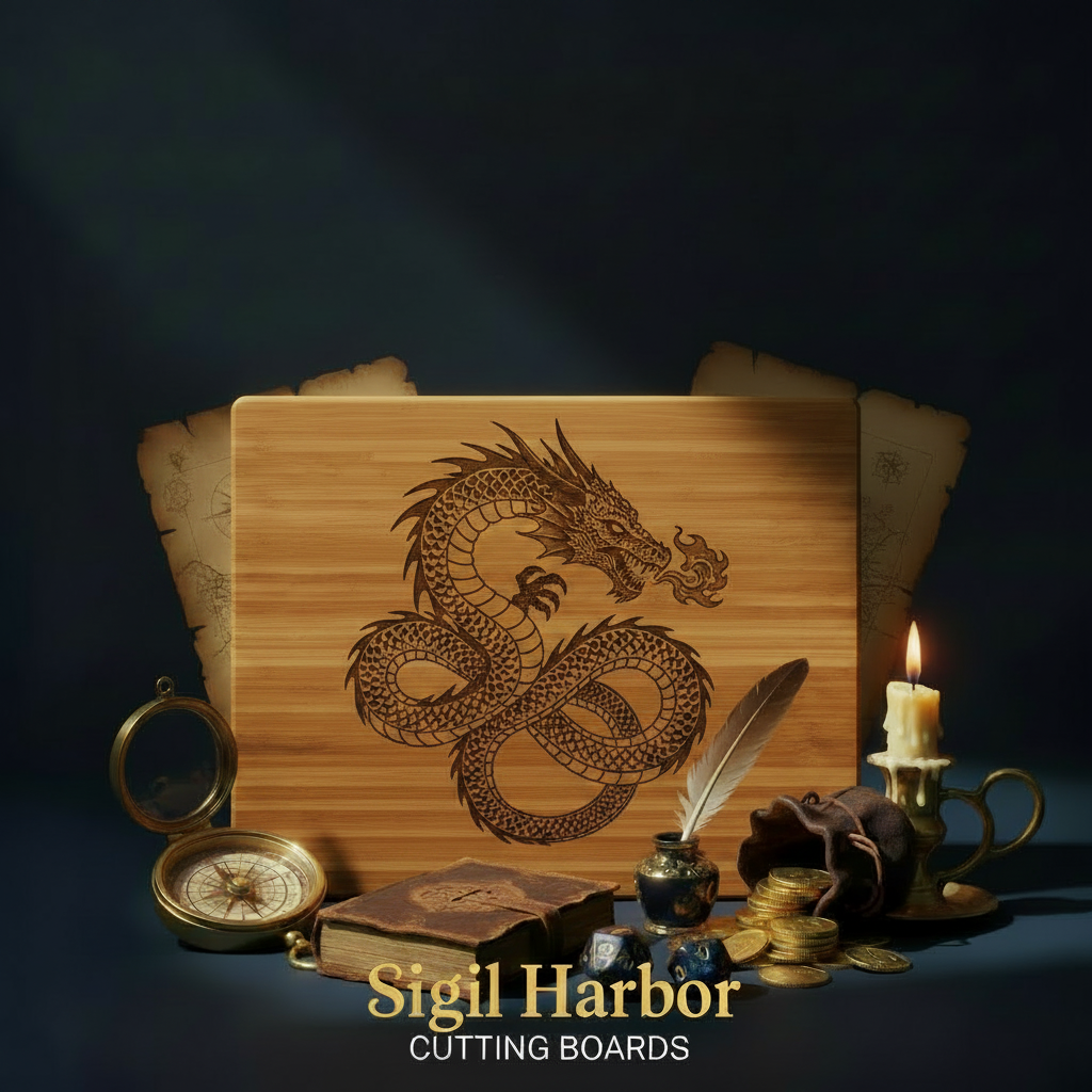 Sigil Harbor Cutting Boards - Dragon