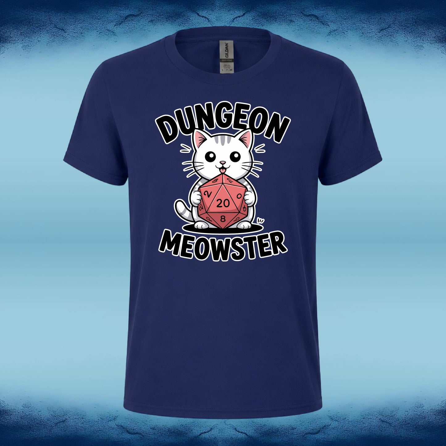 D20 "Dungeon Meowster" Short Sleeve Tee
