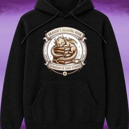 "Dragon's Reading Nook" Pullover Hoodie