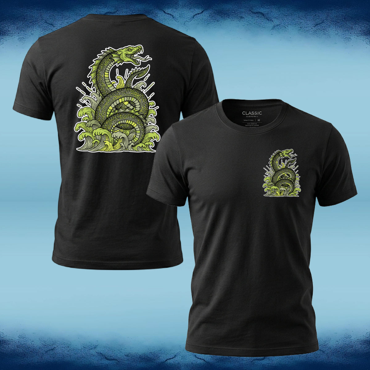 Emerald Leviathan Graphic Tee — Sigil Harbor