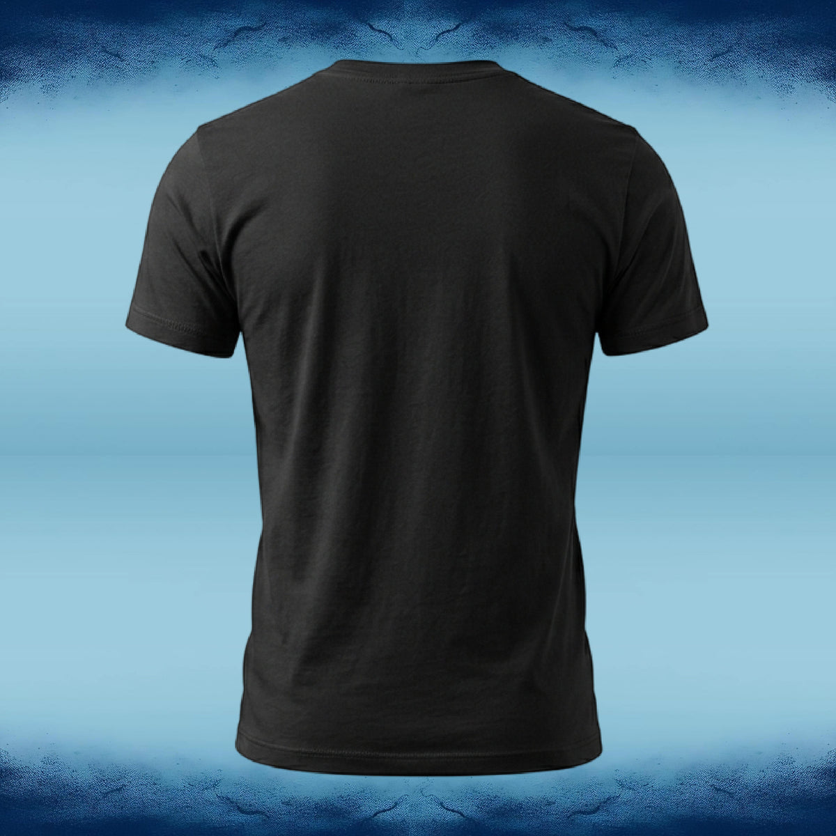 Back view of the black Kraken's Oath crew neck tee by Sigil Harbor