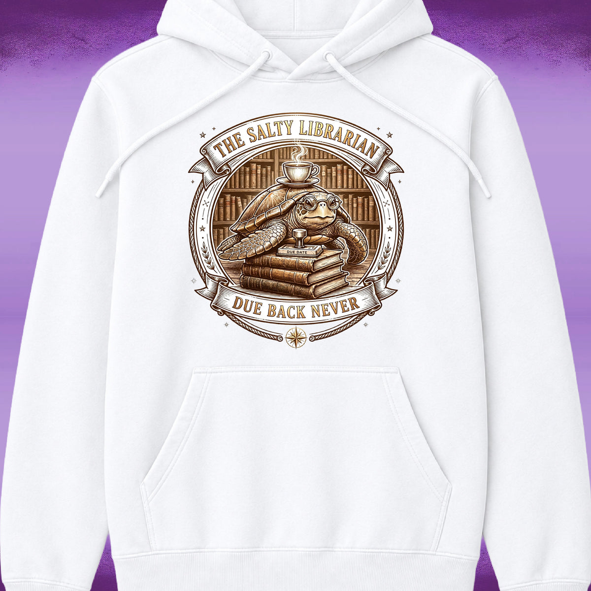"The Salty Librarian" Pullover Hoodie
