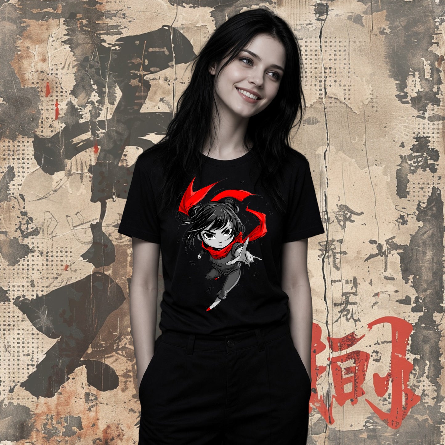 "Scarf Ninja" Short Sleeve Tee